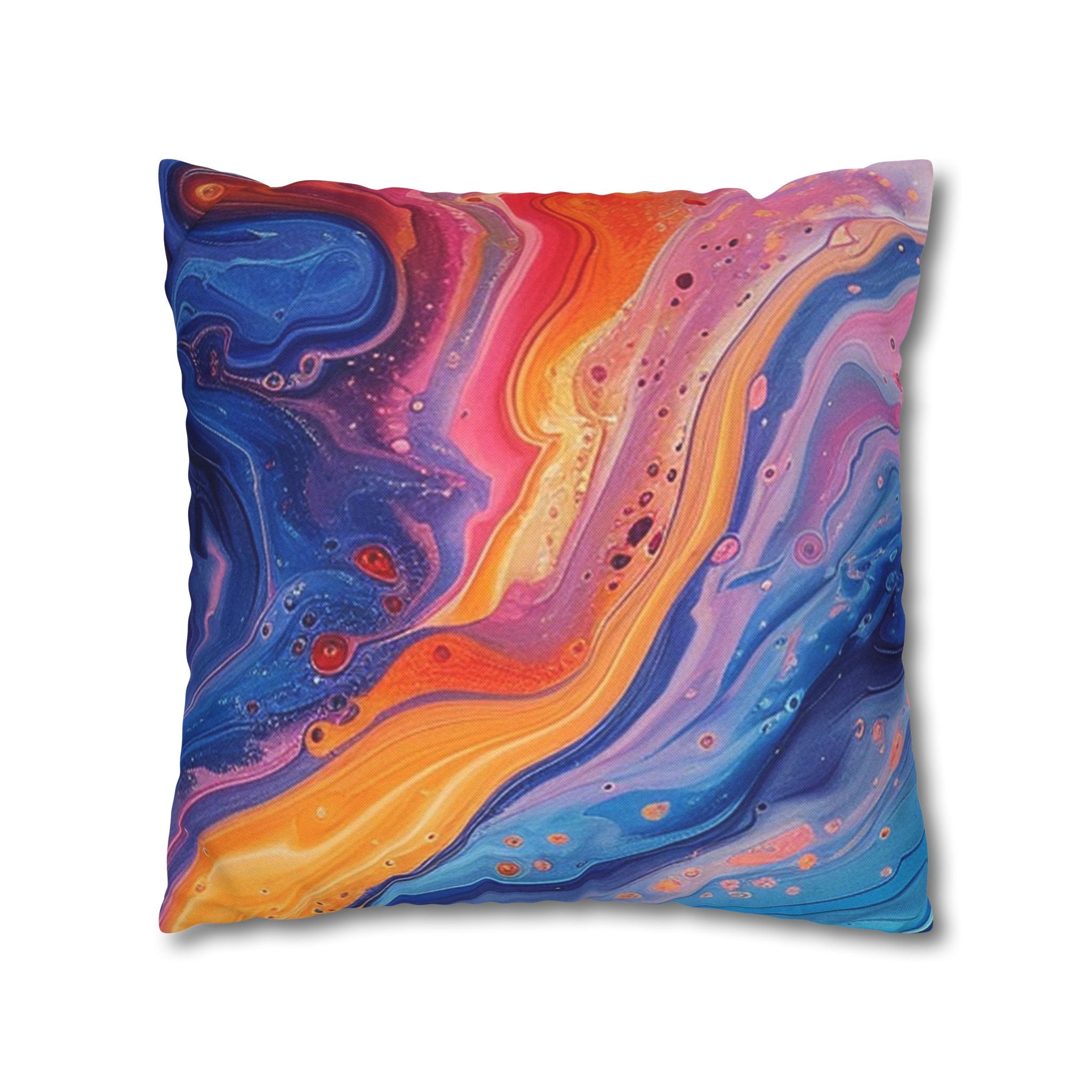 Spun Polyester Square Pillowcase, Artsulli - Art is Long, Life is Short, Home Decor, , , , , , , 