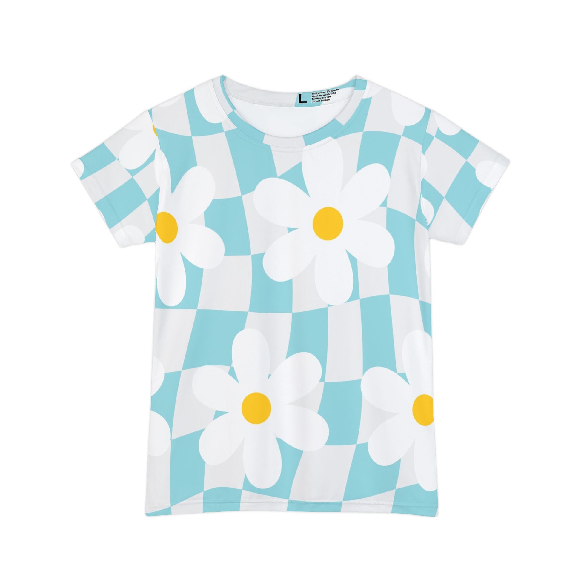 Trippy Check Garden Women's Short Sleeve Shirt (AOP), Artsulli - Art is Long, Life is Short, All Over Prints, Size, XS, , , , , 88893270156424471623
