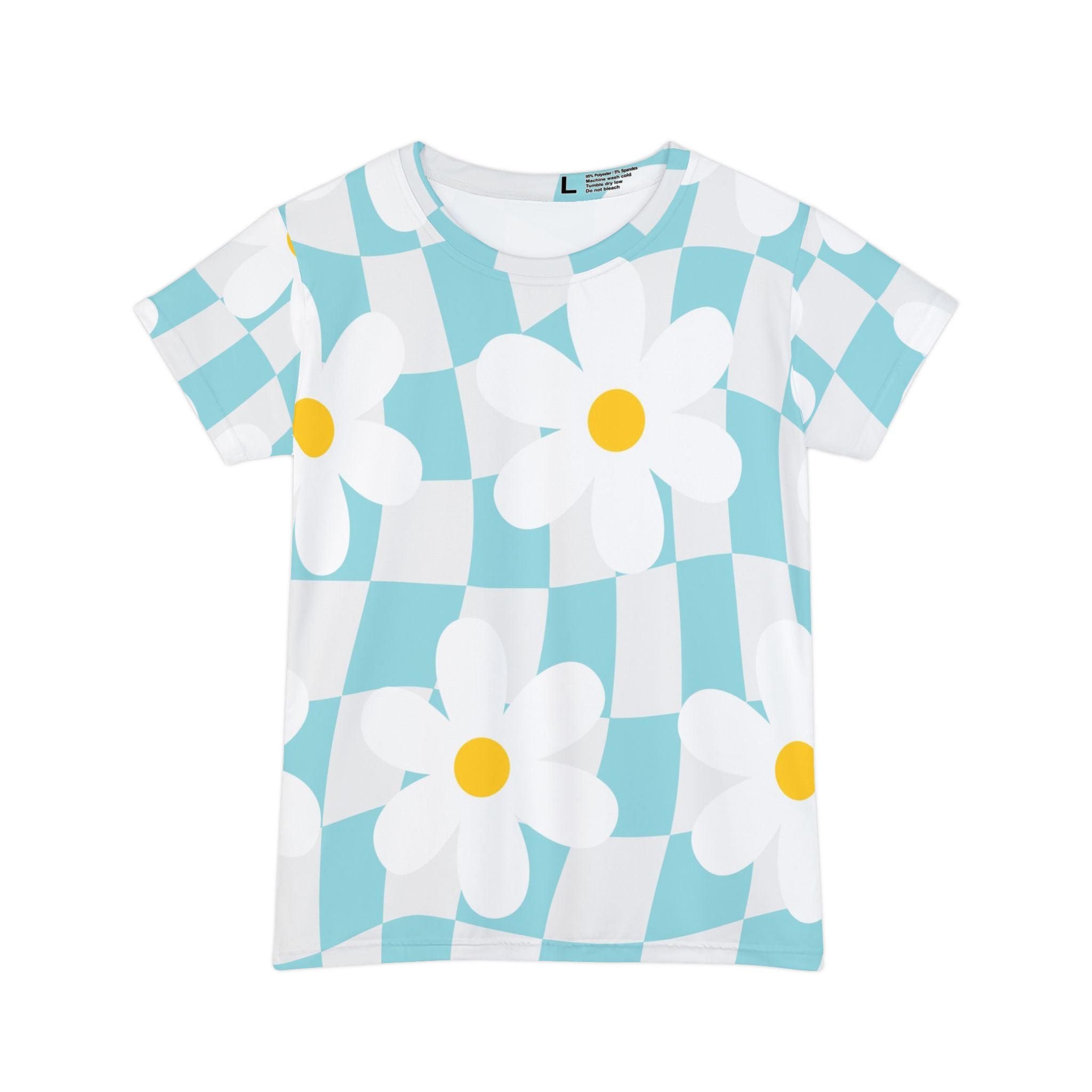 Trippy Check Garden Women's Short Sleeve Shirt (AOP), Artsulli - Art is Long, Life is Short, All Over Prints, Size, XS, , , , , 88893270156424471623