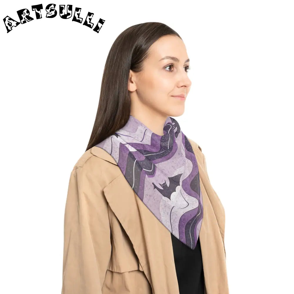 JAKKOUTTHEBXX Bat Wave Poly Scarf JAKKOUTTHEBXX Artsulli - Art