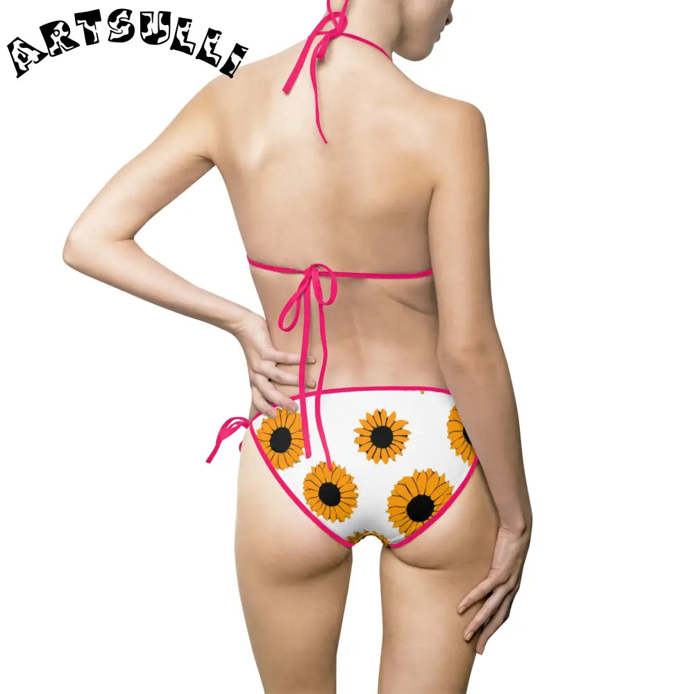JAKKOUTTHEBXX Sunflowers Women’s Bikini Swimsuit (AOP) JAKKOUTTHEBXX