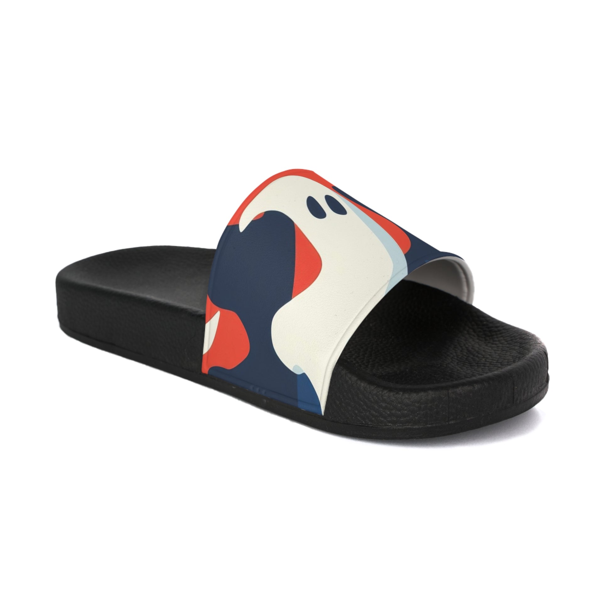 Camo Ghosts Men's Slide Sandals, Artsulli - Art is Long, Life is Short, Shoes, , , , , , , 