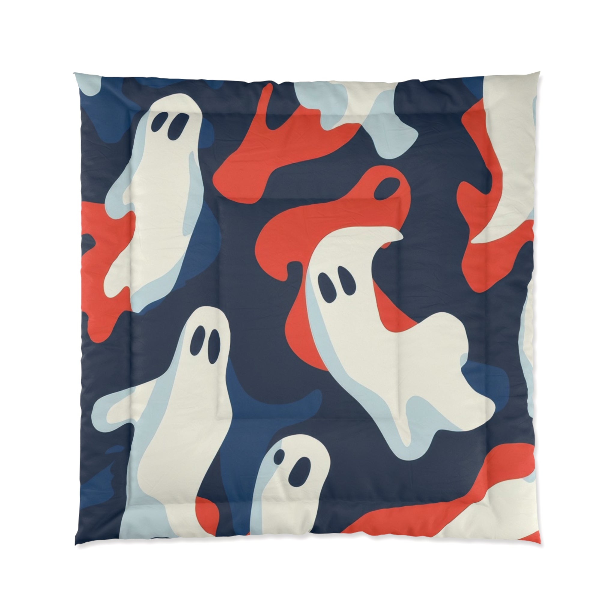 Camo Ghosts Comforter, Artsulli - Art is Long, Life is Short, Home Decor, Size, 88" × 88", , , , , 13749590092522