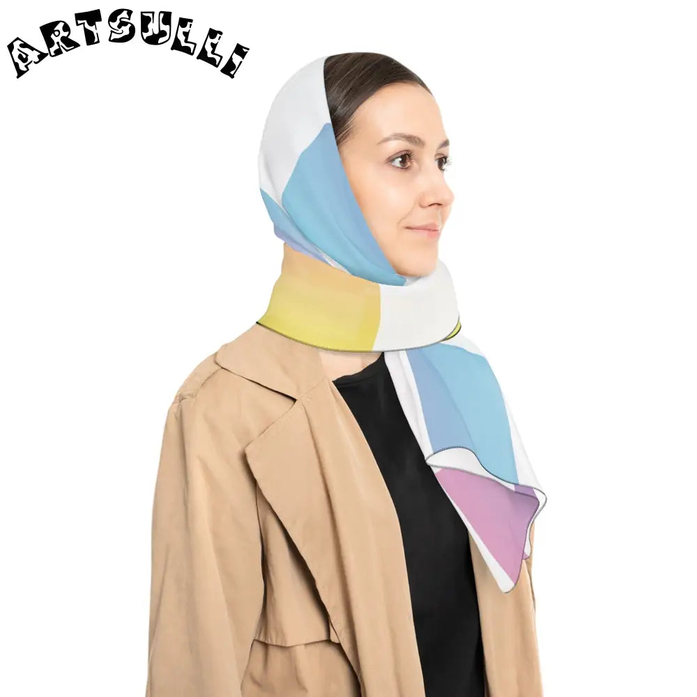 JAKKOUTTHEBXX Vaporwave Check II Poly Scarf JAKKOUTTHEBXX Artsulli