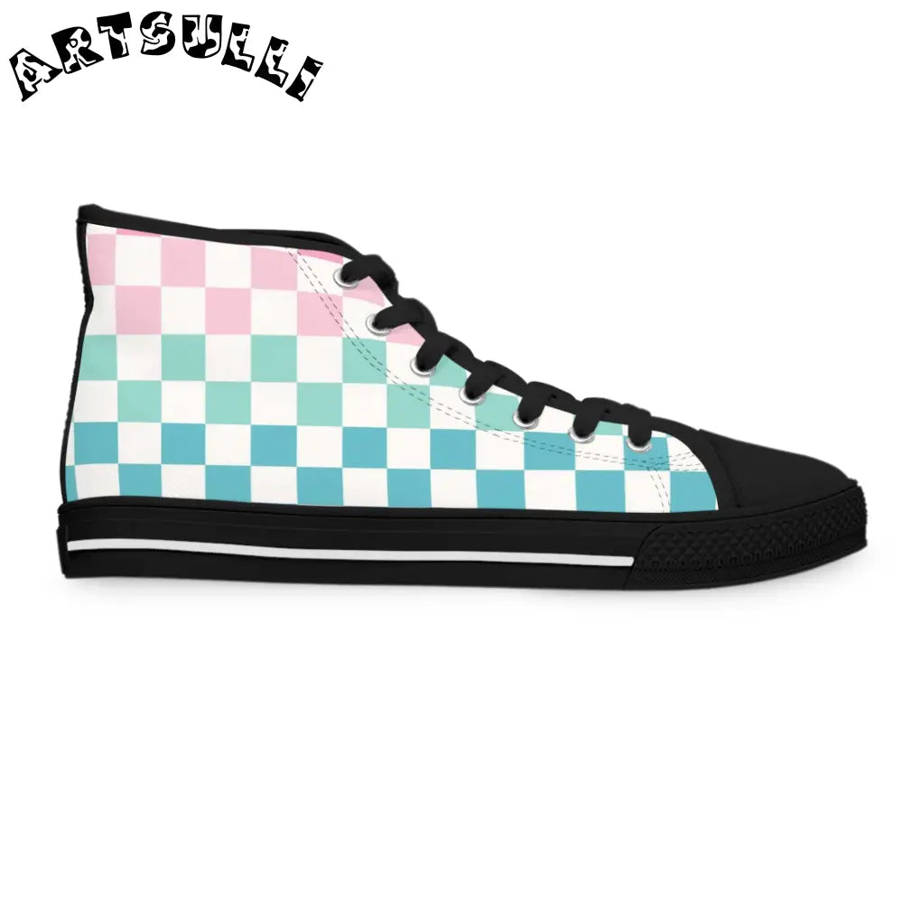 JAKKOUTTHEBXX Vaporwave Rainbow Checkerboard Multi-Color Women’s