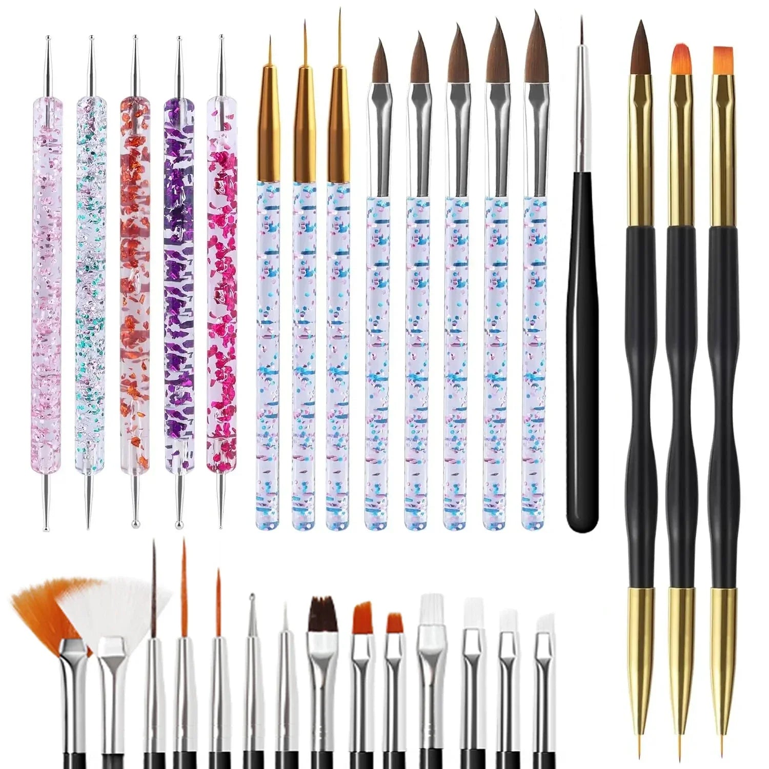 Buy The Best By Artsulli - Art is Long Life Short - LINMANDA 31/6Pcs Nail Brushes Tool Set Dotting Tools for Lines Drawing Pen Gel Polish