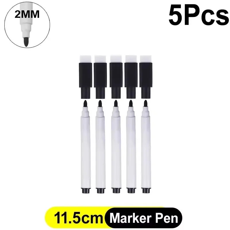 Buy The Best By Artsulli - Art is Long Life Short - Whiteboard Marker Pen Black Dry Erase Caps 2 in 1 Markers Writing Drawing Pens