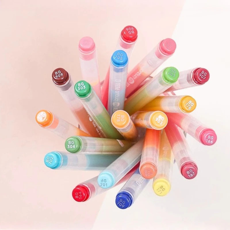 Languo 90 Colors Painting Acrylic Gel Pens Large Capacity Ink Pen for Drawing Diary Diy Coloring Doodling Painting Art Supplies