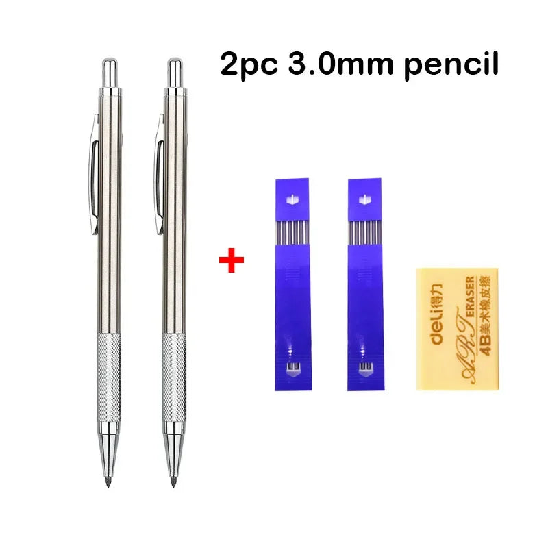 Buy The Best By Artsulli - Art is Long Life Short - Mechanical Pencil Set 0.3 0.5 0.7 0.9 1.3 2.0mm Full Metal Drawing Painting Automatic