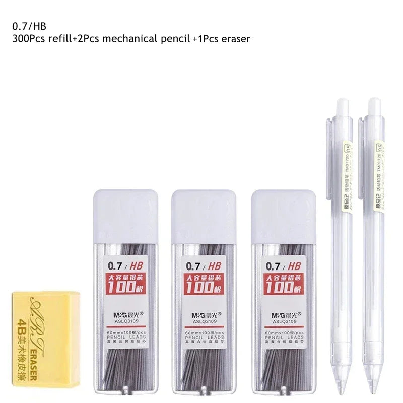 Buy The Best By Artsulli - Art is Long Life Short - 0.5/0.7mm Automatic Pencils Set HB/2B Refill Mechanical Pencil For Drawing Sketching