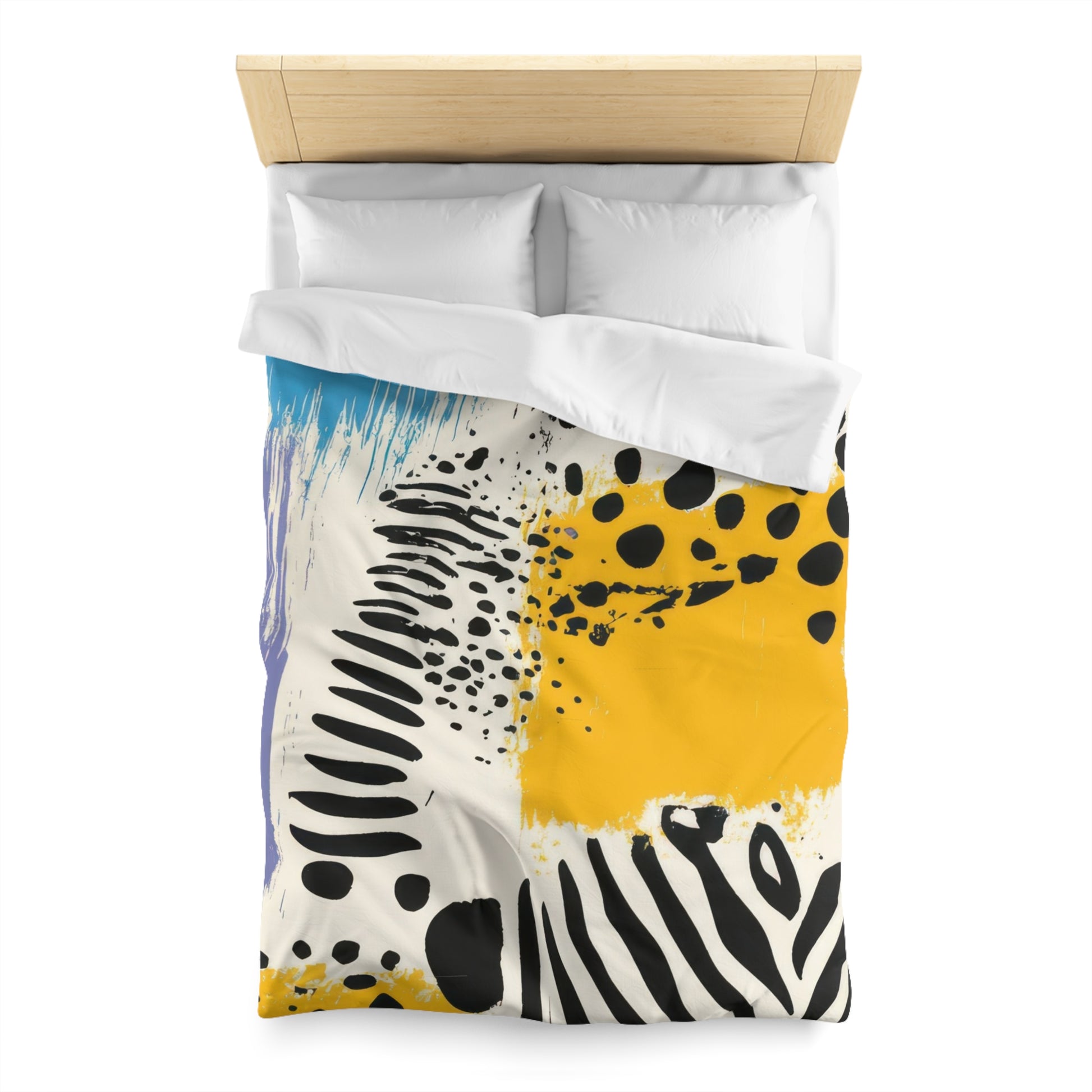 Rae Zebra Rhapsody Microfiber Duvet Cover, Artsulli - Art is Long, Life is Short, Home Decor, , , , , , , 