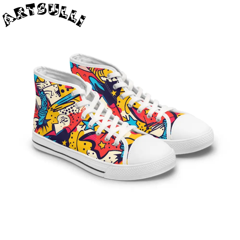 JAKKOUTTHEBXX Comic x Pop Art II Women’s High Top Sneakers