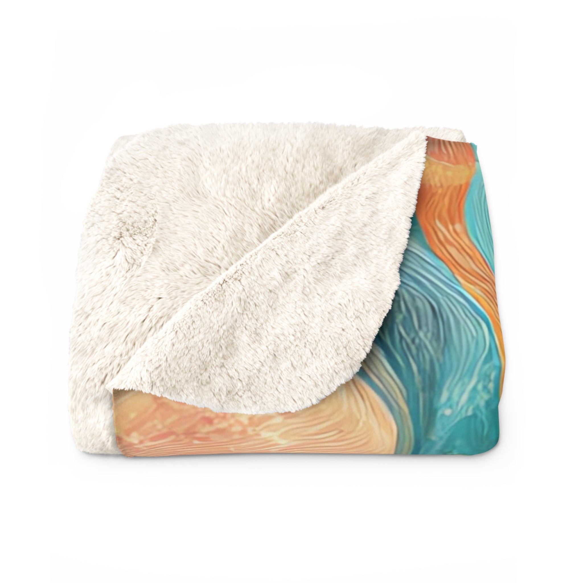Liquid Marble Spill Sherpa Fleece Blanket, Artsulli - Art is Long, Life is Short, Home Decor, , , , , , , 