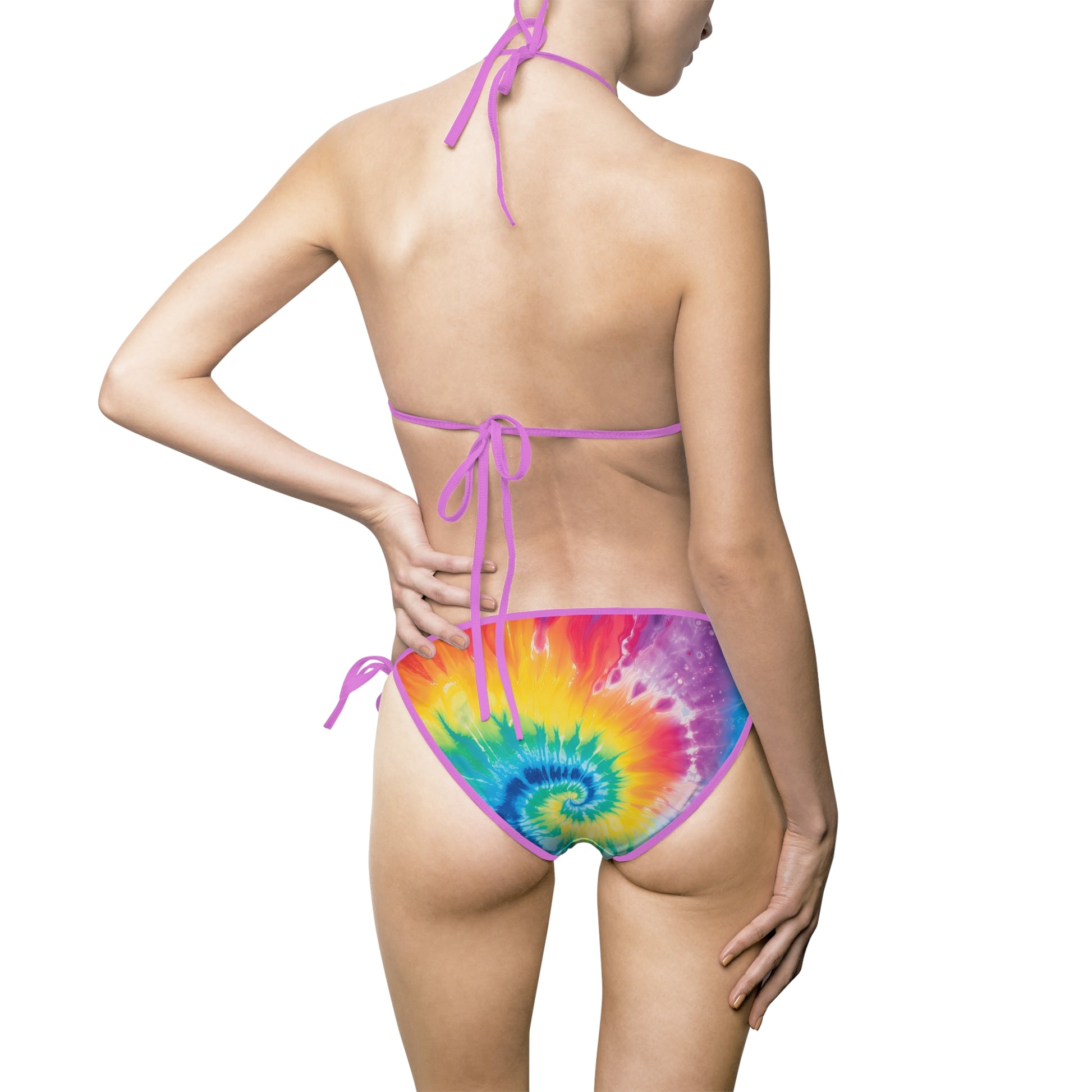 Tie Dye Women's Bikini Swimsuit (AOP), Artsulli - Art is Long, Life is Short, All Over Prints, , , , , , , 