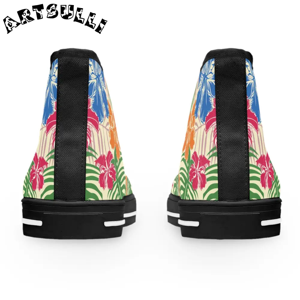 JAKKOUTTHEBXX Tropical Floral High-Top Sneakers 2025