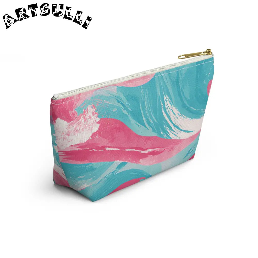 JAKKOUTTHEBXX The Great Pastelwave Pink and Blue Accessory Pouch w