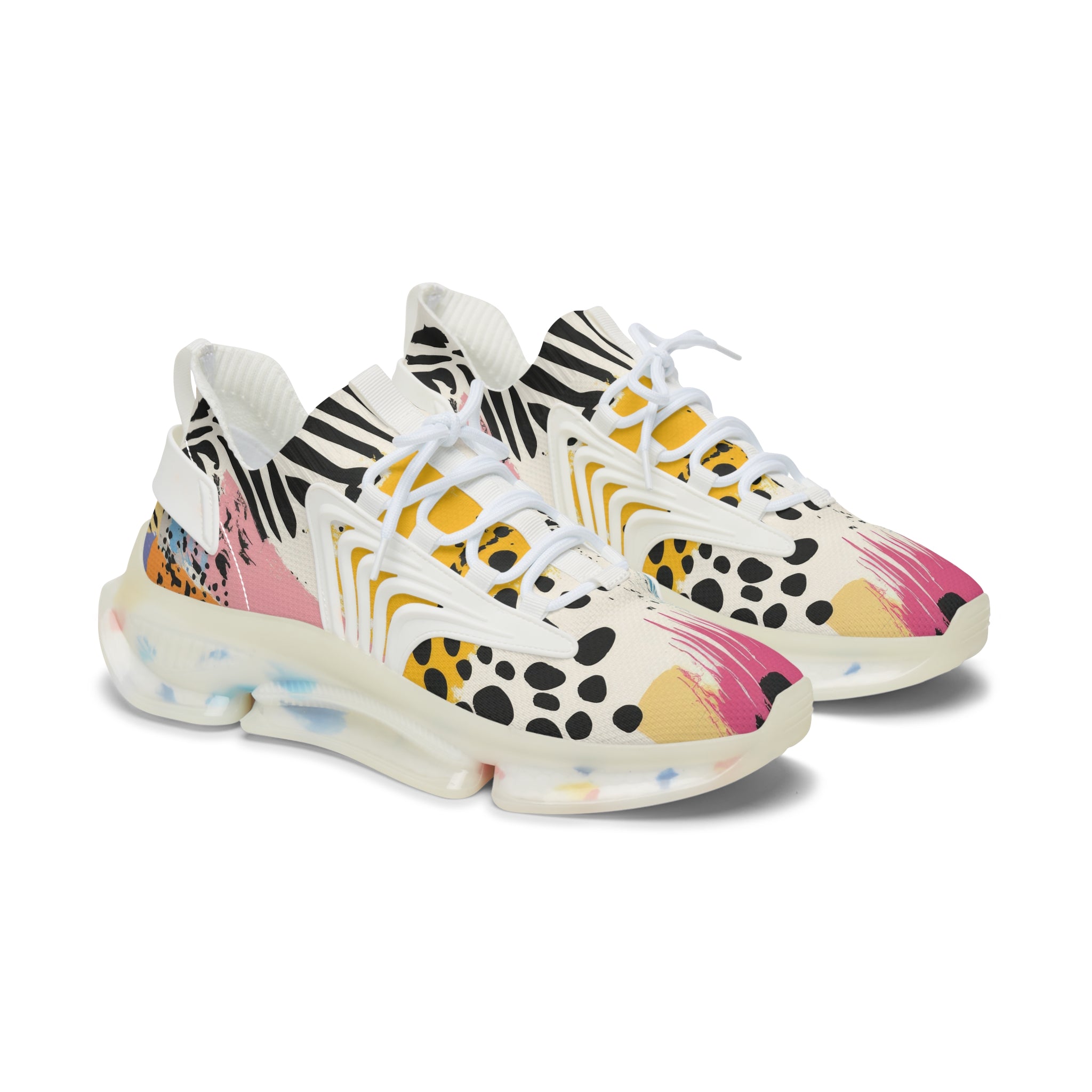 Rae Zebra Rhapsody II Women's Mesh Sneakers, Artsulli - Art is Long, Life is Short, Shoes, Color, White sole, Size, US 5.5, , , 98867569867213