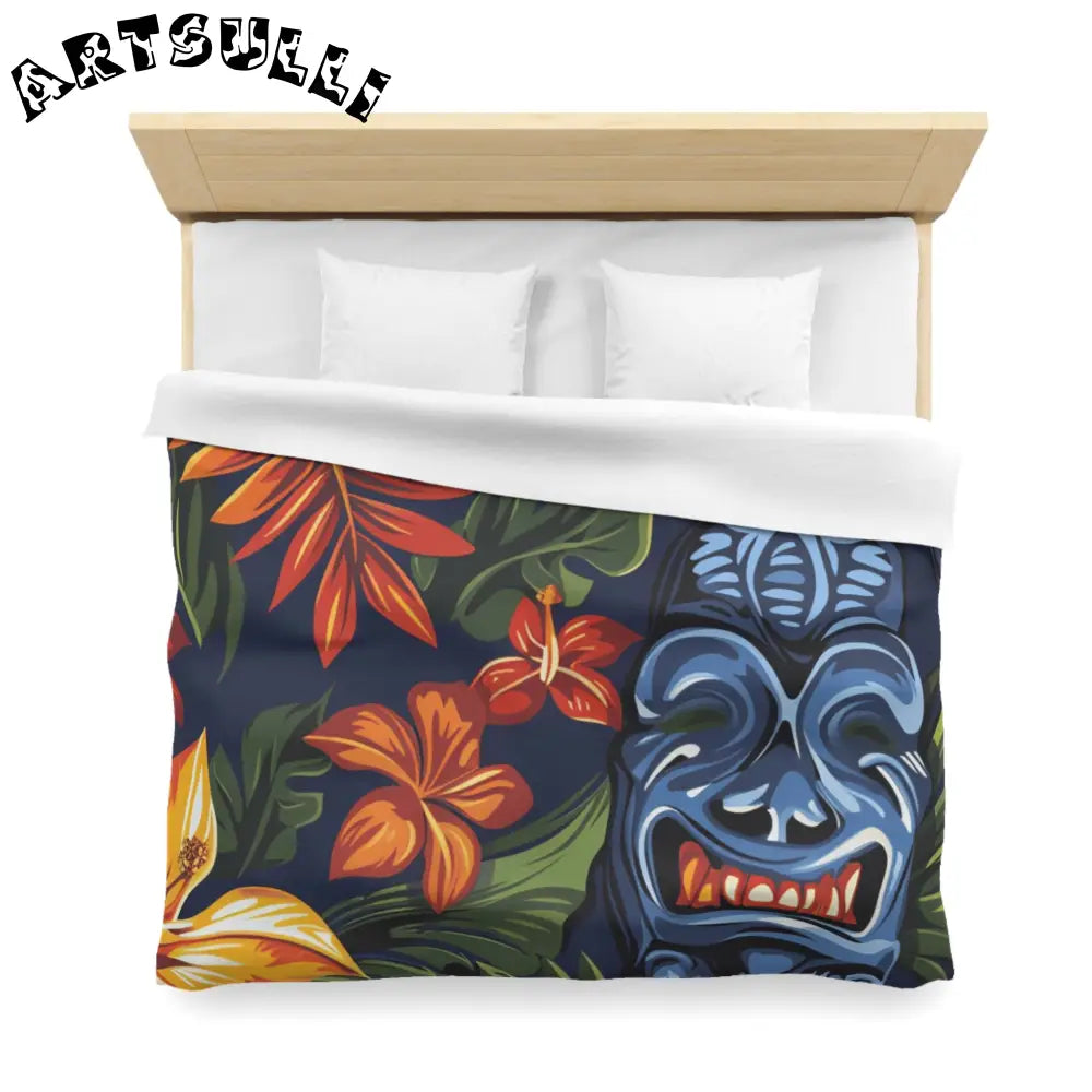 JAKKOUTTHEBXX Tropical Tiki Mask Duvet Cover 2025