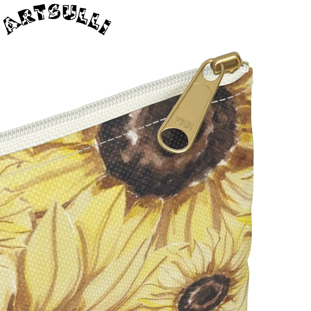 JAKKOUTTHEBXX Retro Anime Sunflower Accessory Pouch JAKKOUTTHEBXX