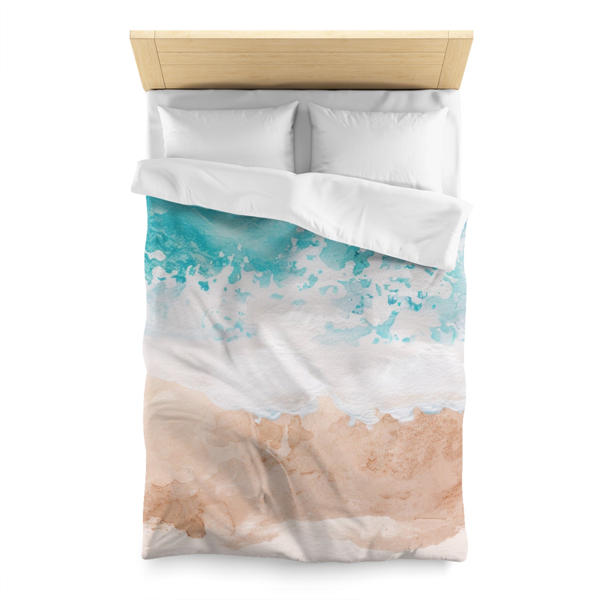 Seashore Microfiber Duvet Cover, Artsulli - Art is Long, Life is Short, Home Decor, , , , , , , 
