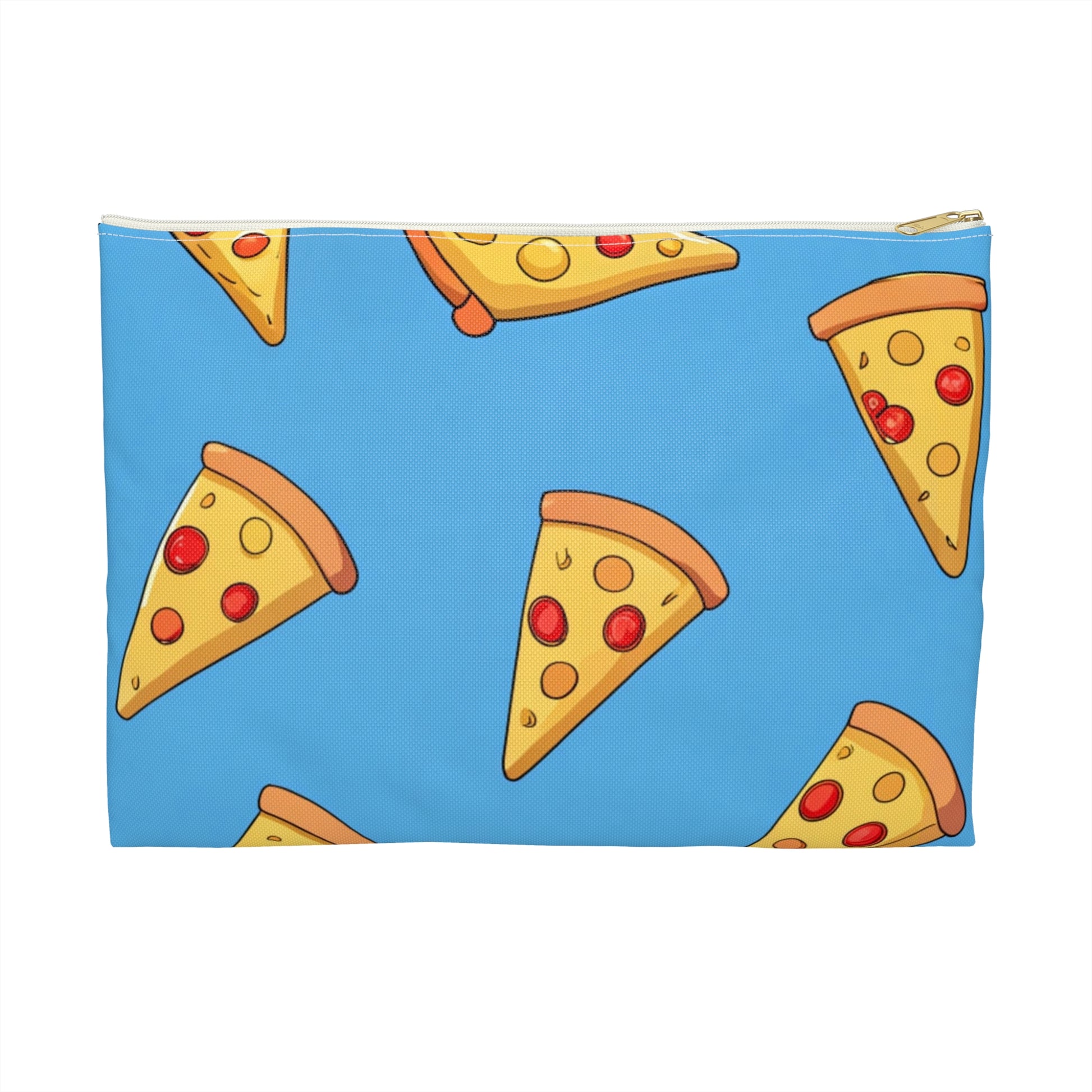 Blue Pizza Dreamscape Accessory Pouch, Artsulli - Art is Long, Life is Short, Bags, Size, Large, Color, White zipper, , , 27485778102095470526