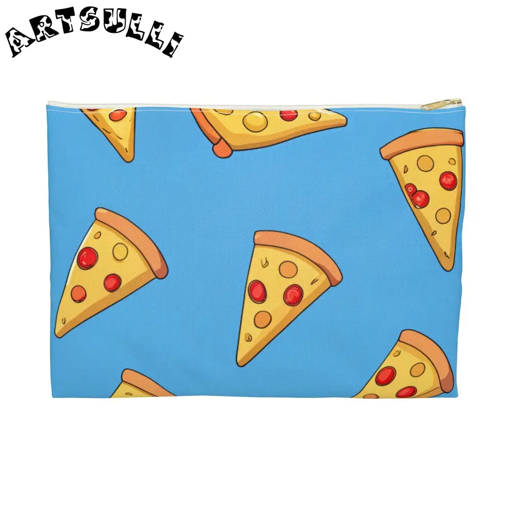 JAKKOUTTHEBXX Blue Pizza Dreamscape Accessory Pouch JAKKOUTTHEBXX