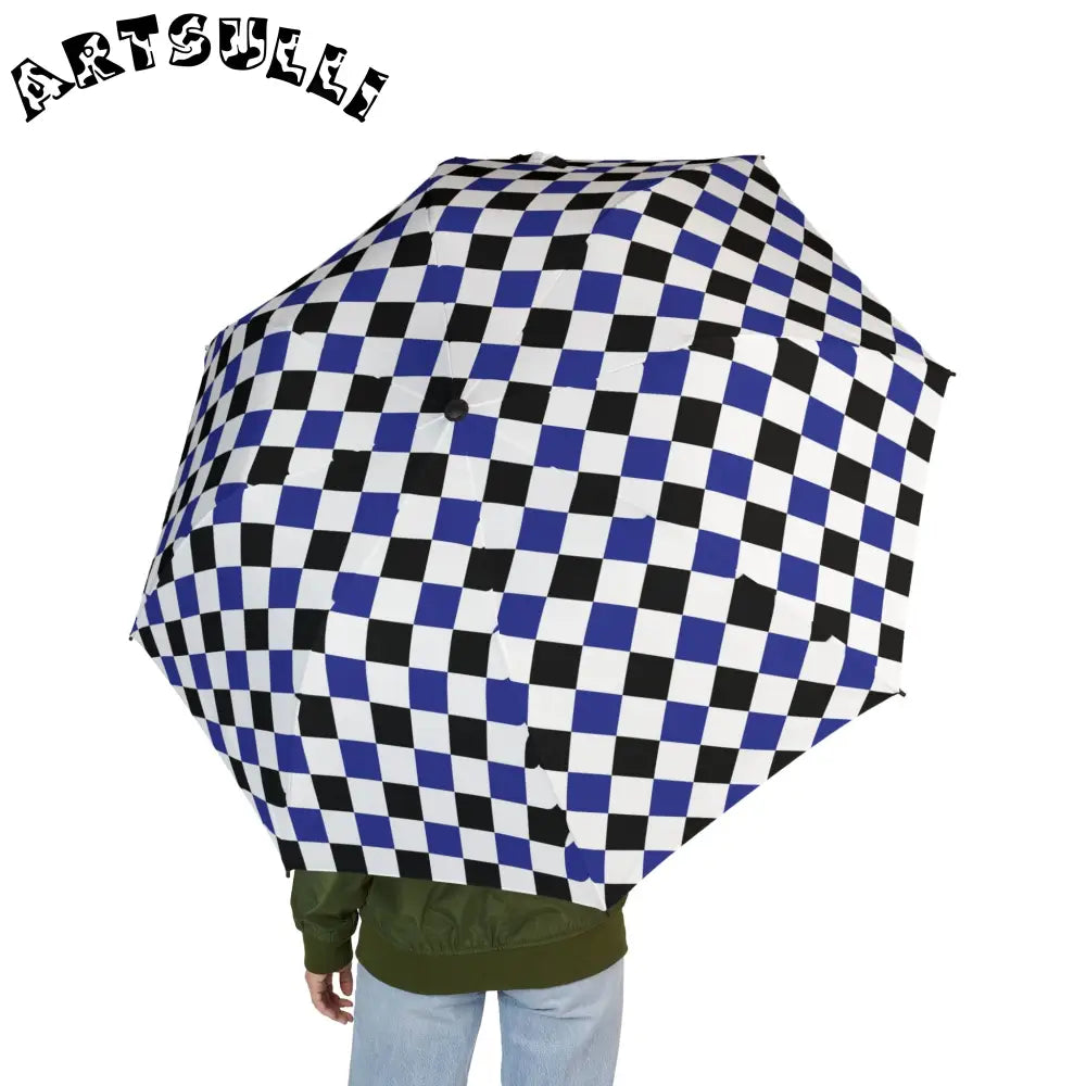 JAKKOUTTHEBXX Checkerboard II Blue White and Black Semi-Automatic