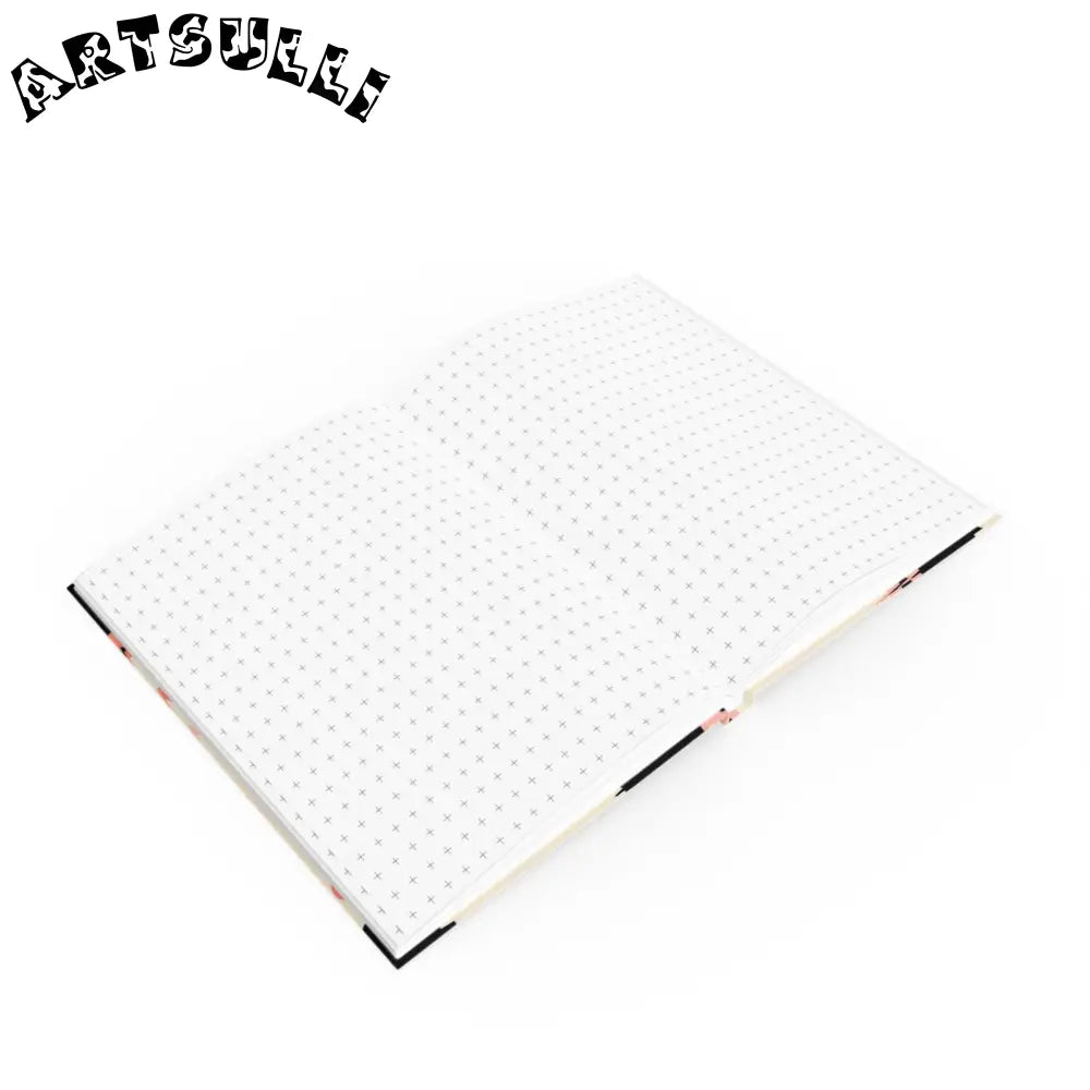 JAKKOUTTHEBXX Pink Cow Print Journal Displays Artistic Work 2025