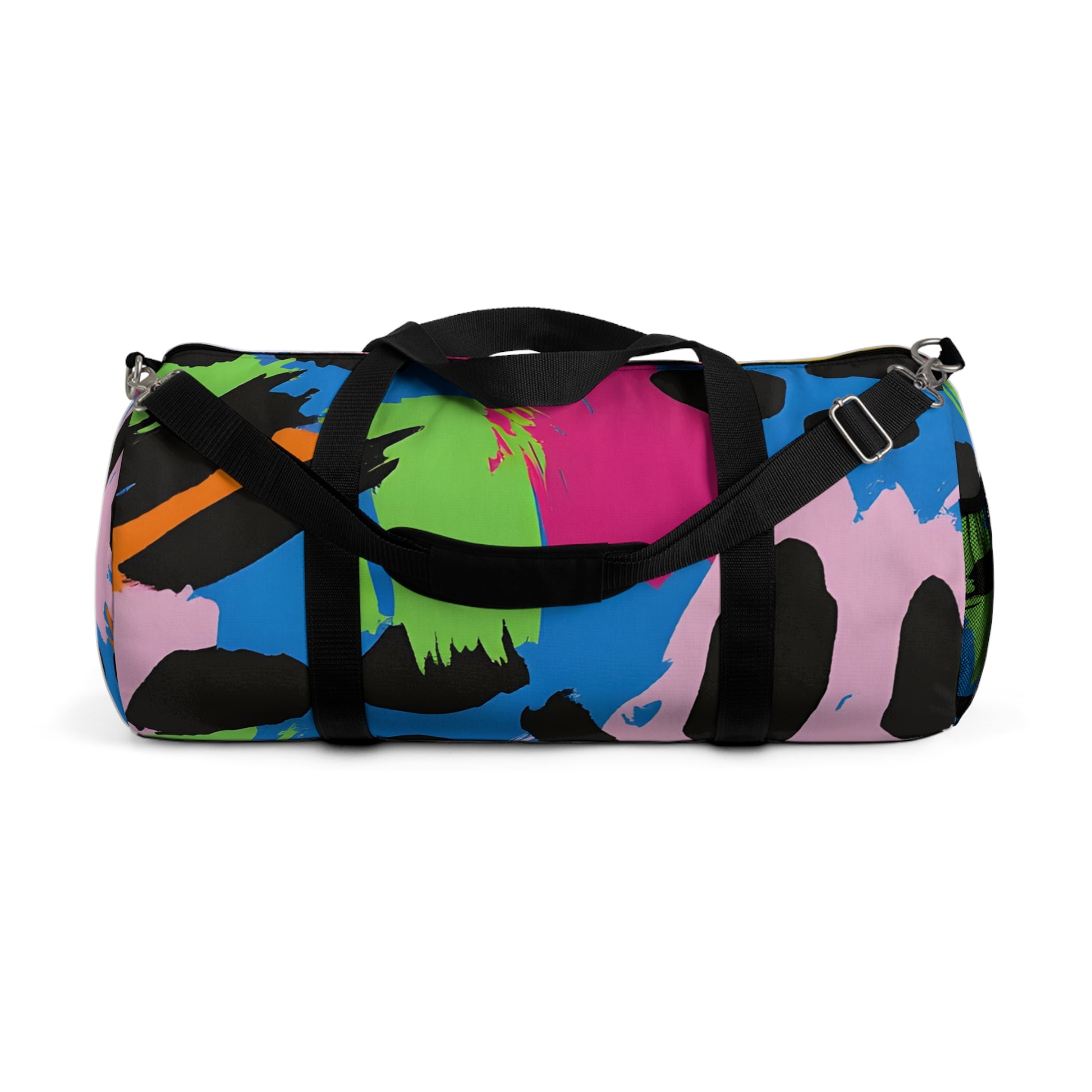 90s Neon Duffel Bag, Artsulli - Art is Long, Life is Short, Bags, Size, Large, , , , , 29594247843616392663