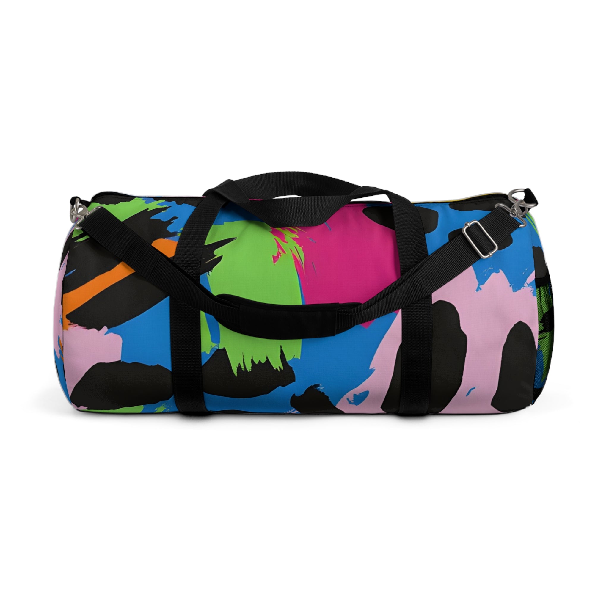 90s Neon Duffel Bag, Artsulli - Art is Long, Life is Short, Bags, Size, Large, , , , , 29594247843616392663