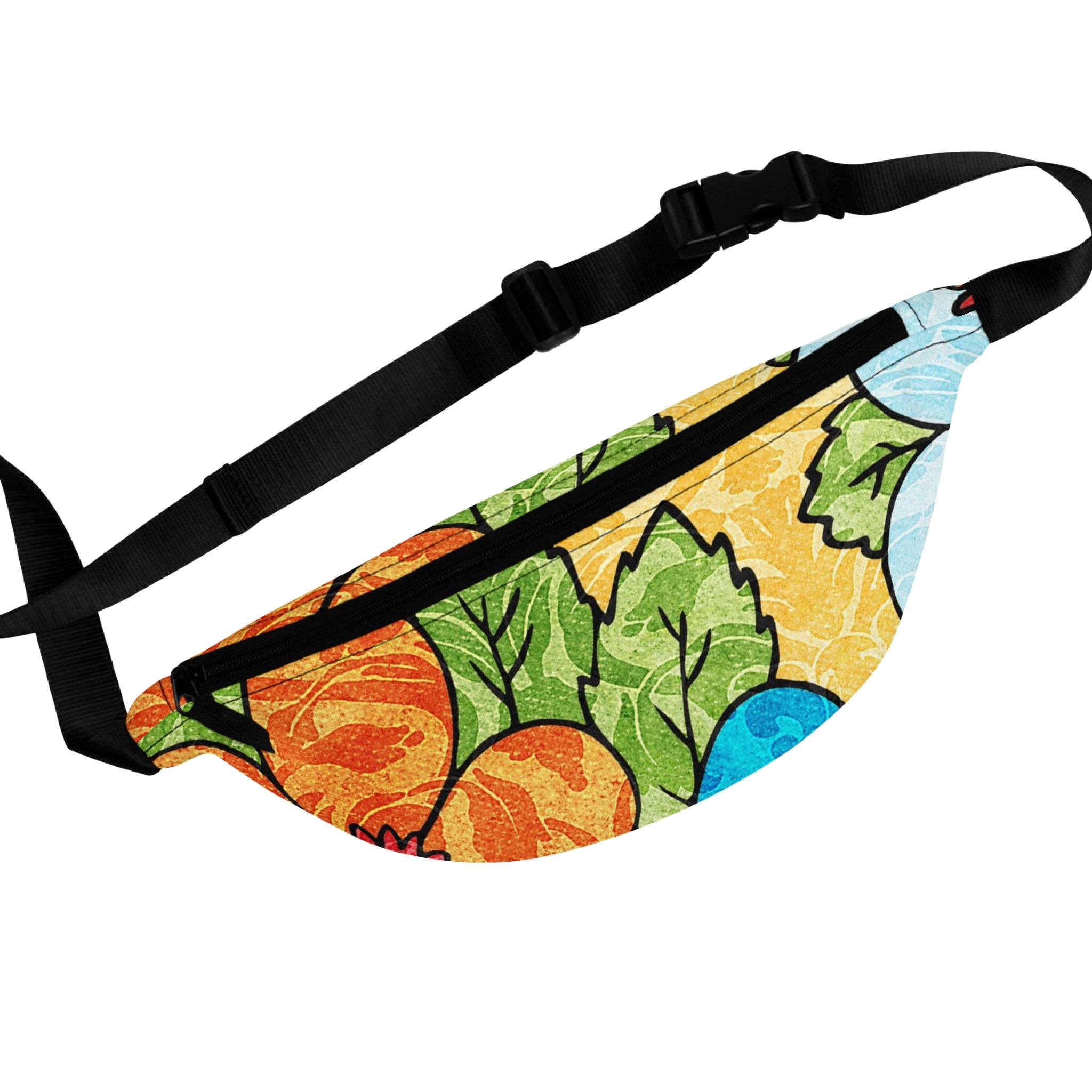Groovy Yellow Floral Kl Fanny Pack, Artsulli - Art is Long, Life is Short, Bags, Size, One size, , , , , 17245647847575044557