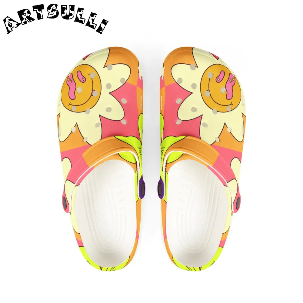 JAKKOUTTHEBXX Trippy Sour Face Rave EVA Foam Rubber Shoes (AOP)