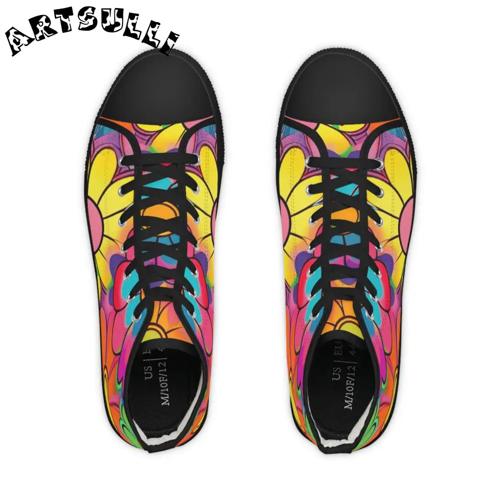 JAKKOUTTHEBXX Chromatic Daisy Dream Men’s High Top Sneakers