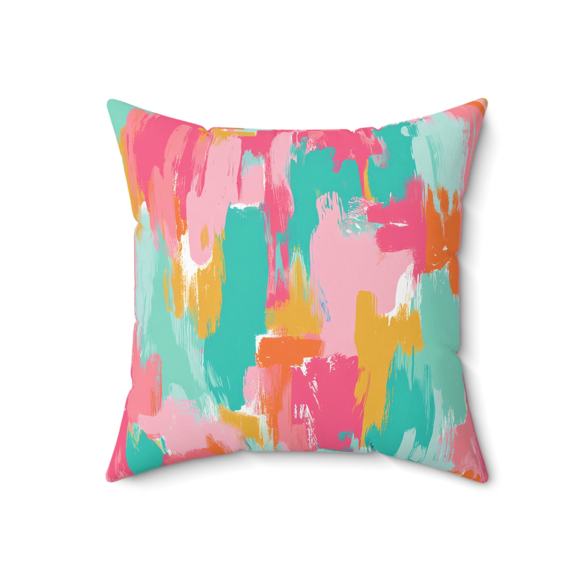 Preppy Pixel Bloom Spun Polyester Square Pillow, Artsulli - Art is Long, Life is Short, Home Decor, , , , , , , 
