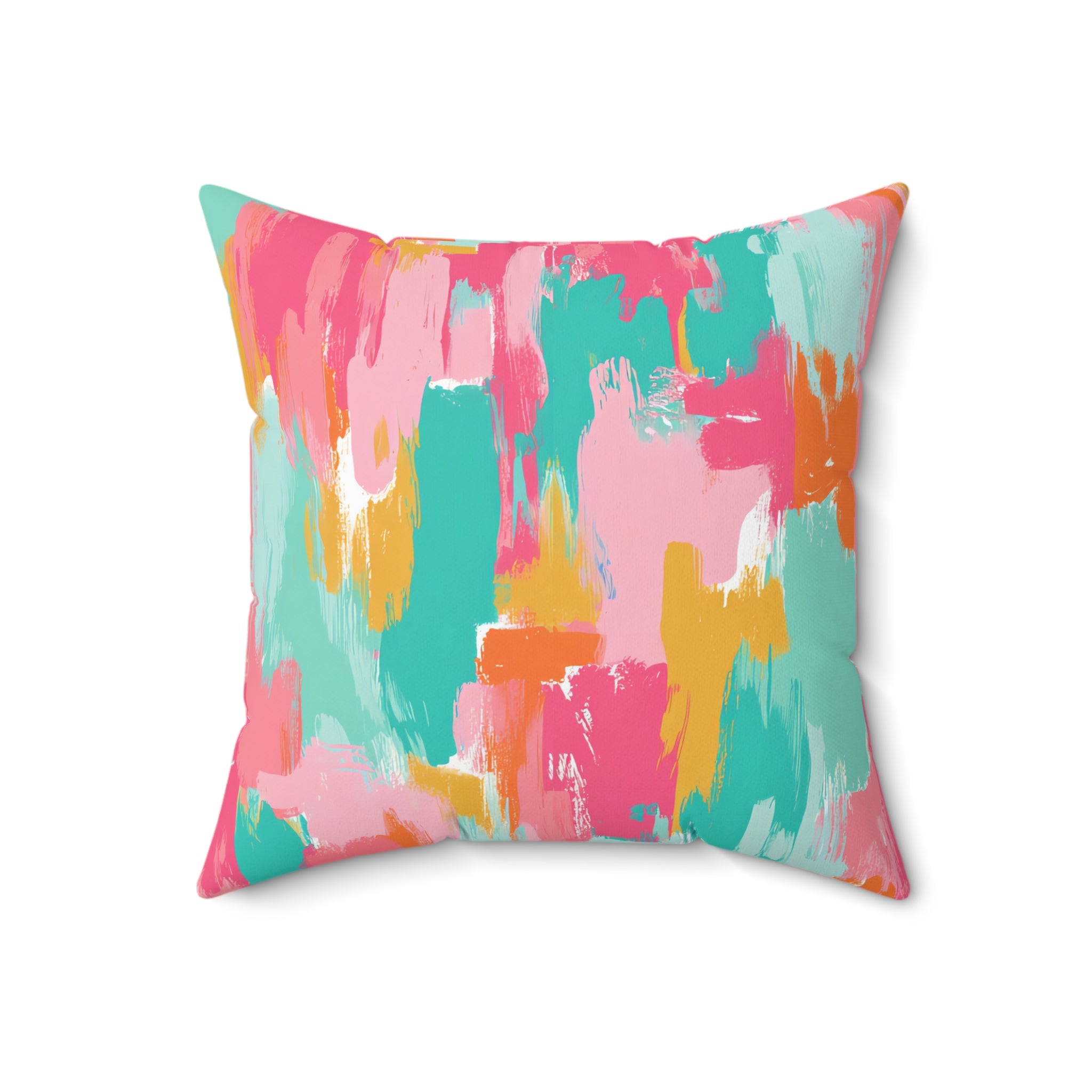 Preppy Pixel Bloom Spun Polyester Square Pillow, Artsulli - Art is Long, Life is Short, Home Decor, , , , , , , 