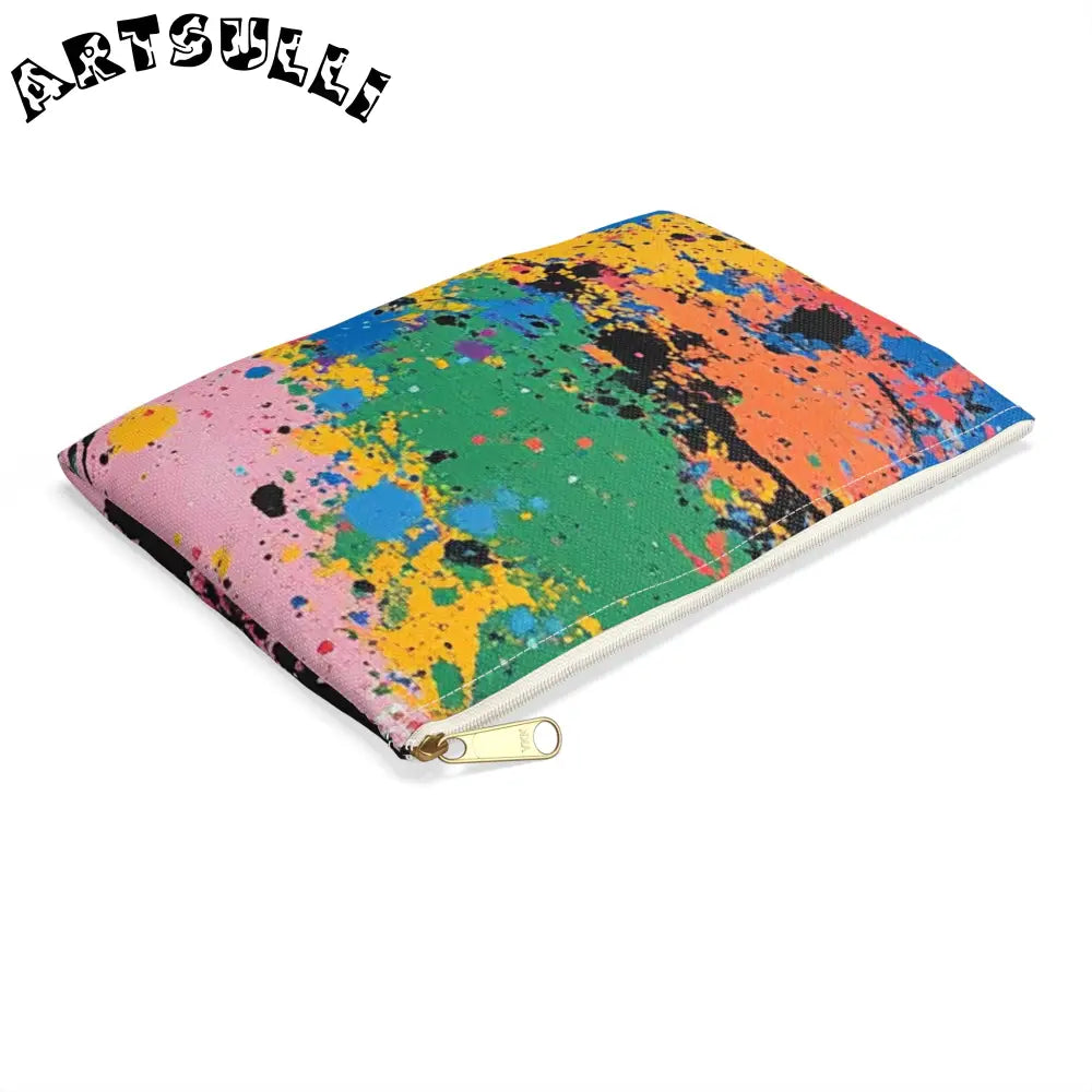 JAKKOUTTHEBXX The Colors Of Paint Splatter Accessory Pouch
