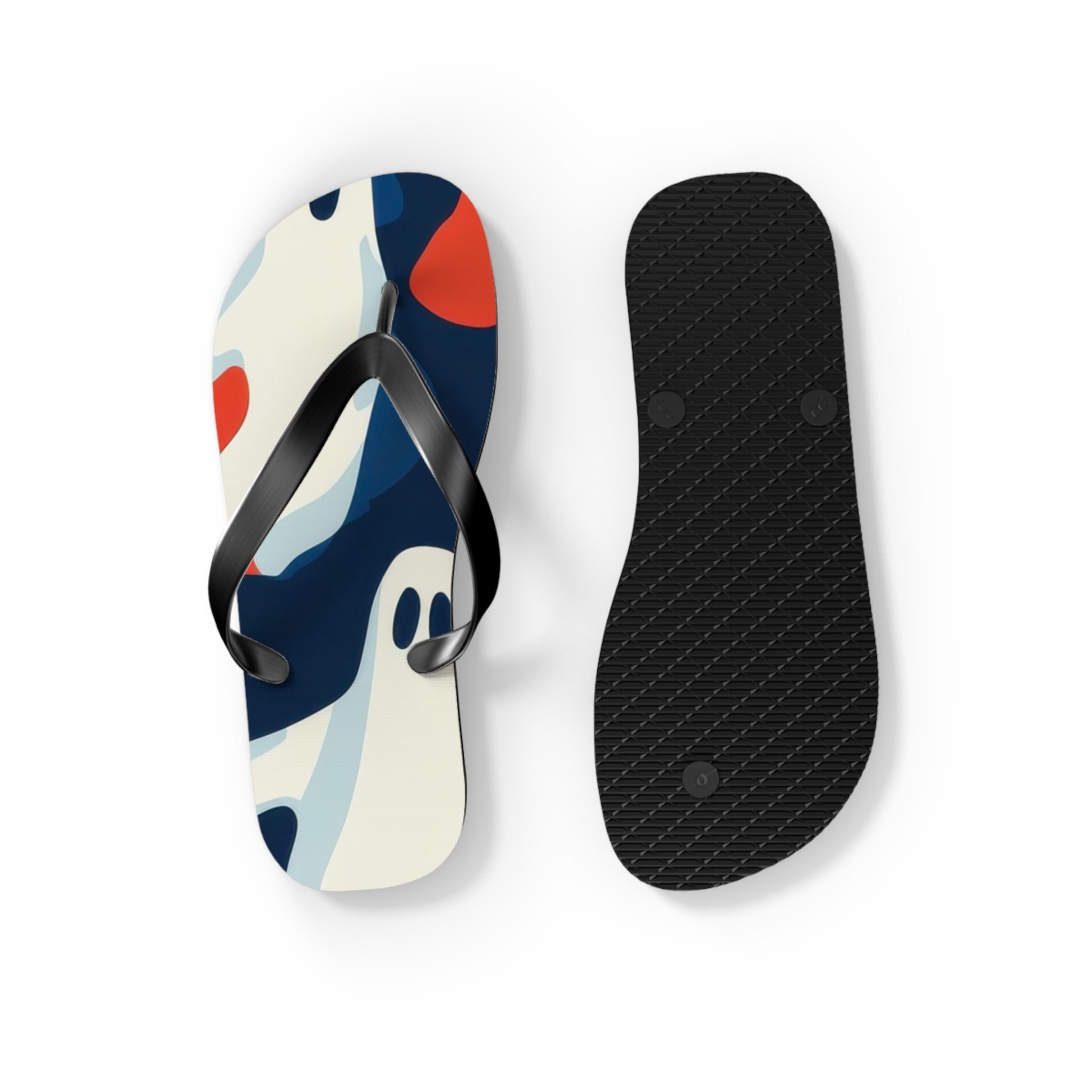 Camo Ghosts Flip Flops, Artsulli - Art is Long, Life is Short, Shoes, , , , , , , 