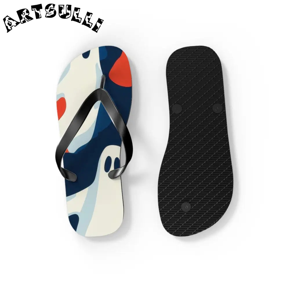 JAKKOUTTHEBXX Camo Ghosts Flip Flops JAKKOUTTHEBXX Artsulli - Art