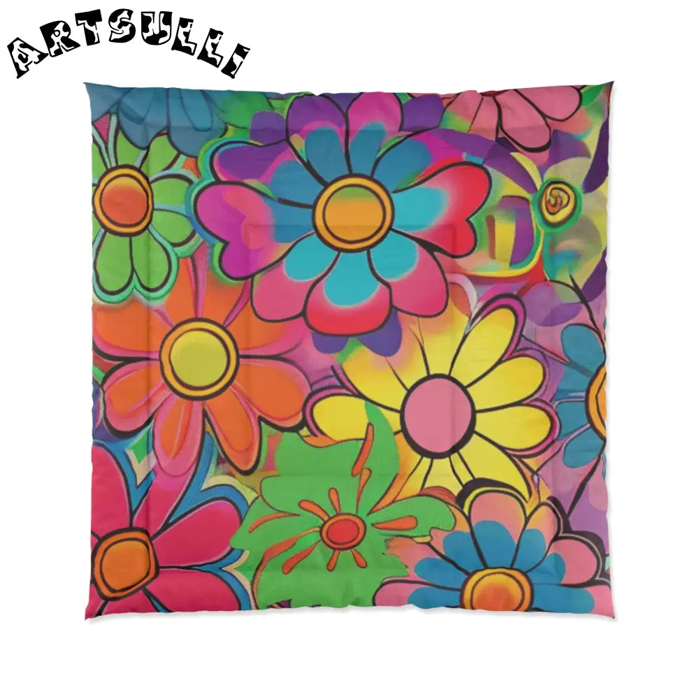 JAKKOUTTHEBXX Chromatic Daisy Dream Comforter JAKKOUTTHEBXX Artsulli