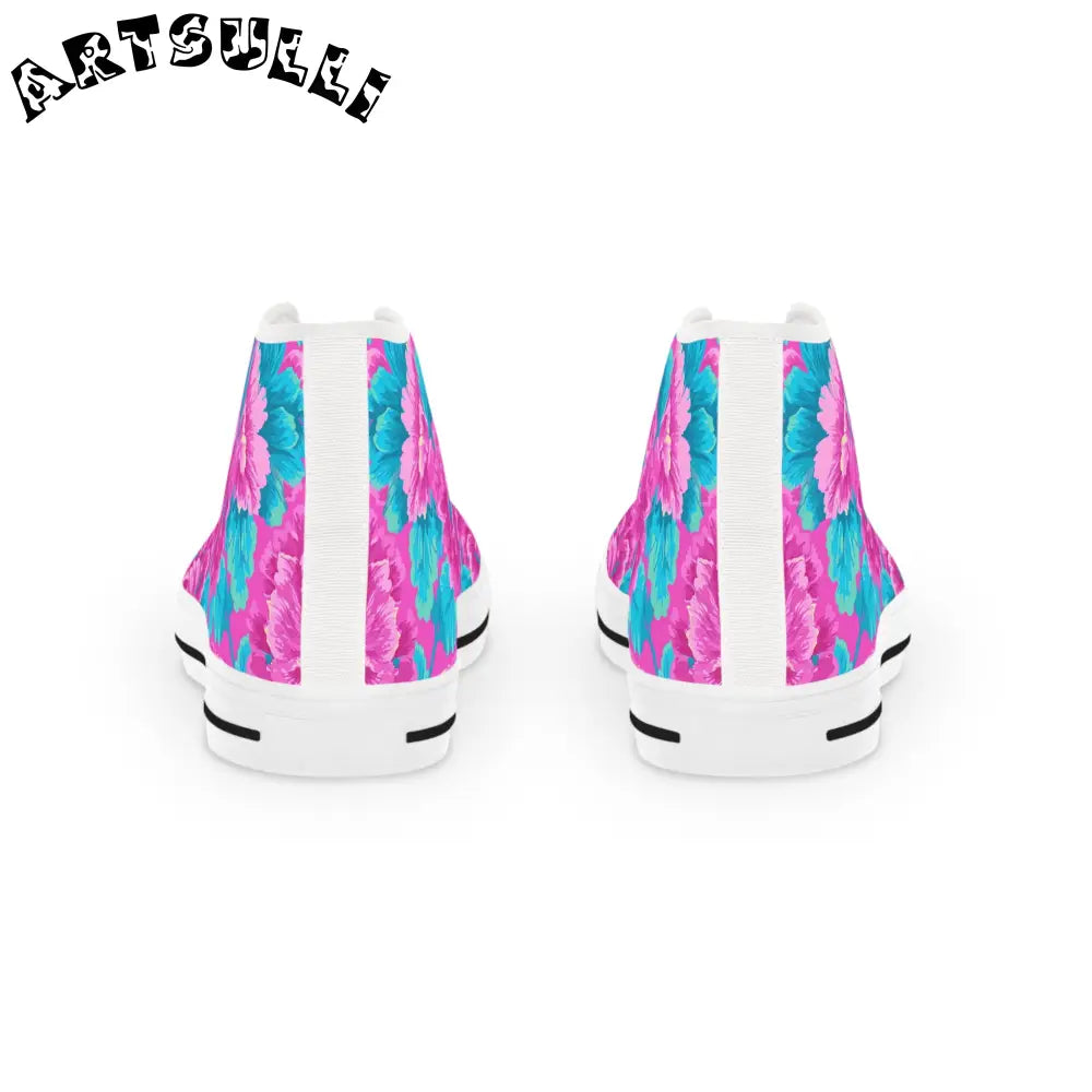 JAKKOUTTHEBXX 80s Dreamscape Floral High Tops with Deodorant Memory Foam 2025