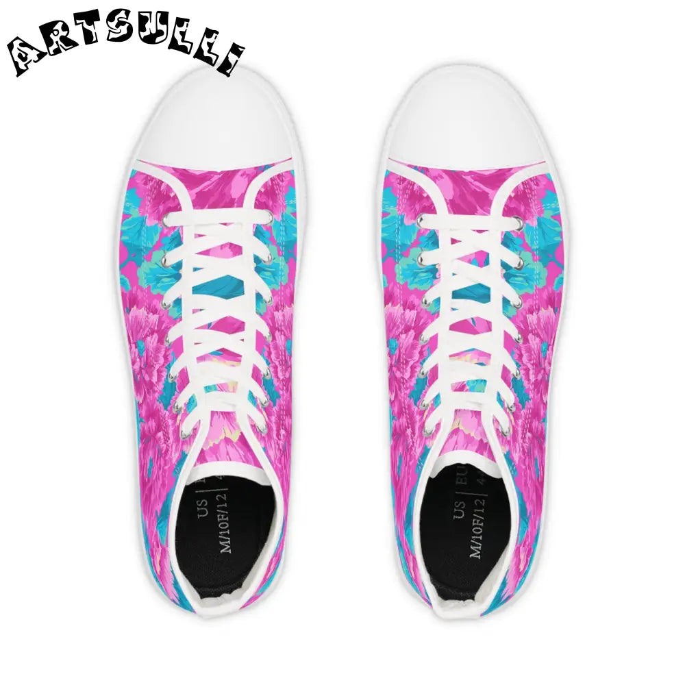 JAKKOUTTHEBXX 80s Dreamscape Floral High Tops with Deodorant Memory Foam 2025