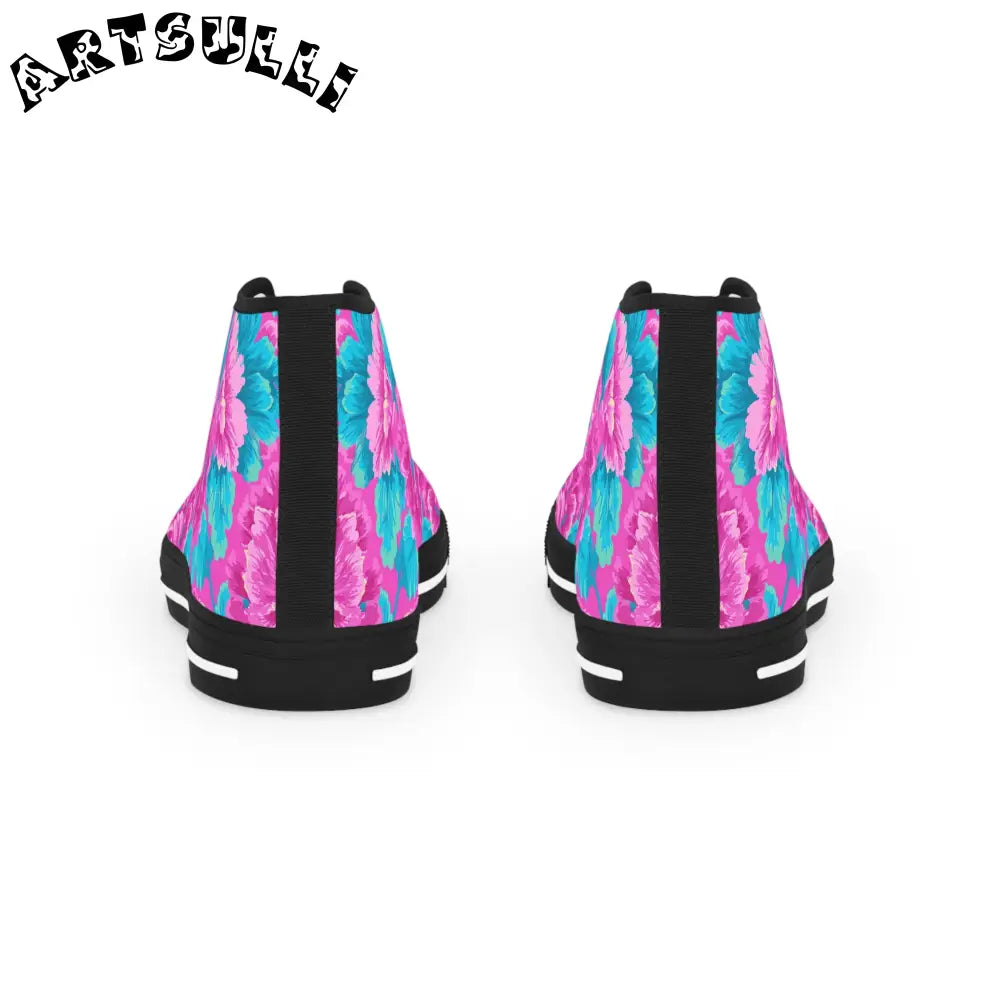 JAKKOUTTHEBXX 80s Dreamscape Floral High Tops with Deodorant Memory Foam 2025