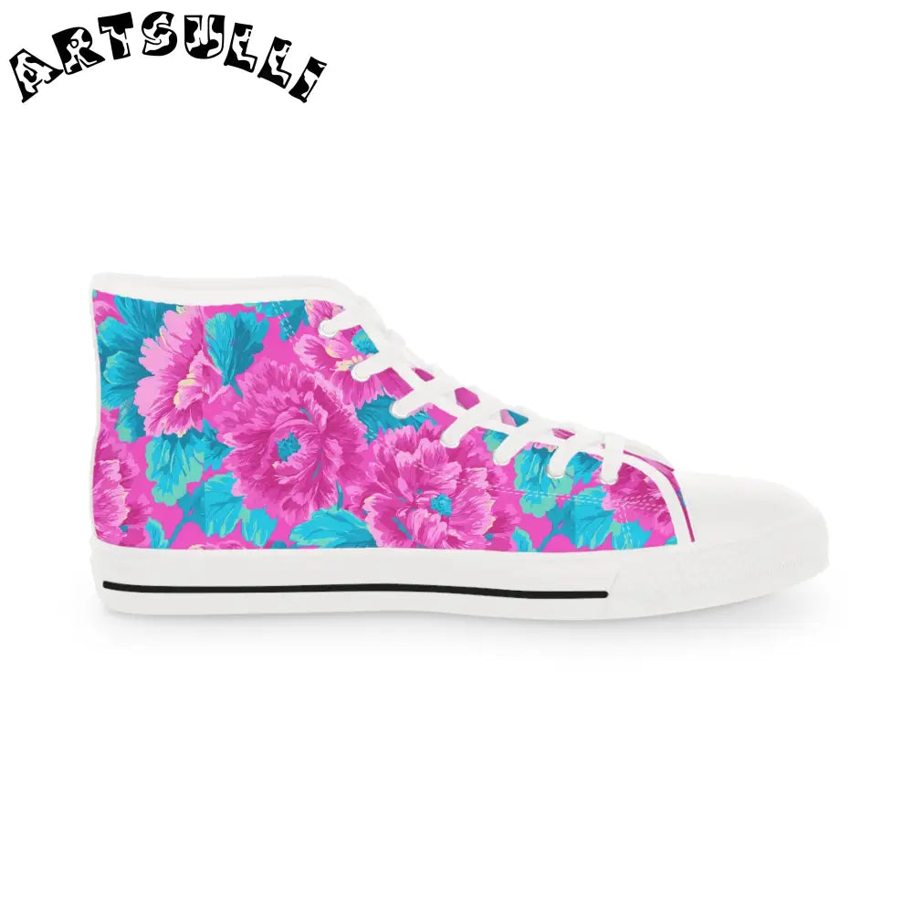 JAKKOUTTHEBXX 80s Dreamscape Floral High Tops with Deodorant Memory Foam 2025