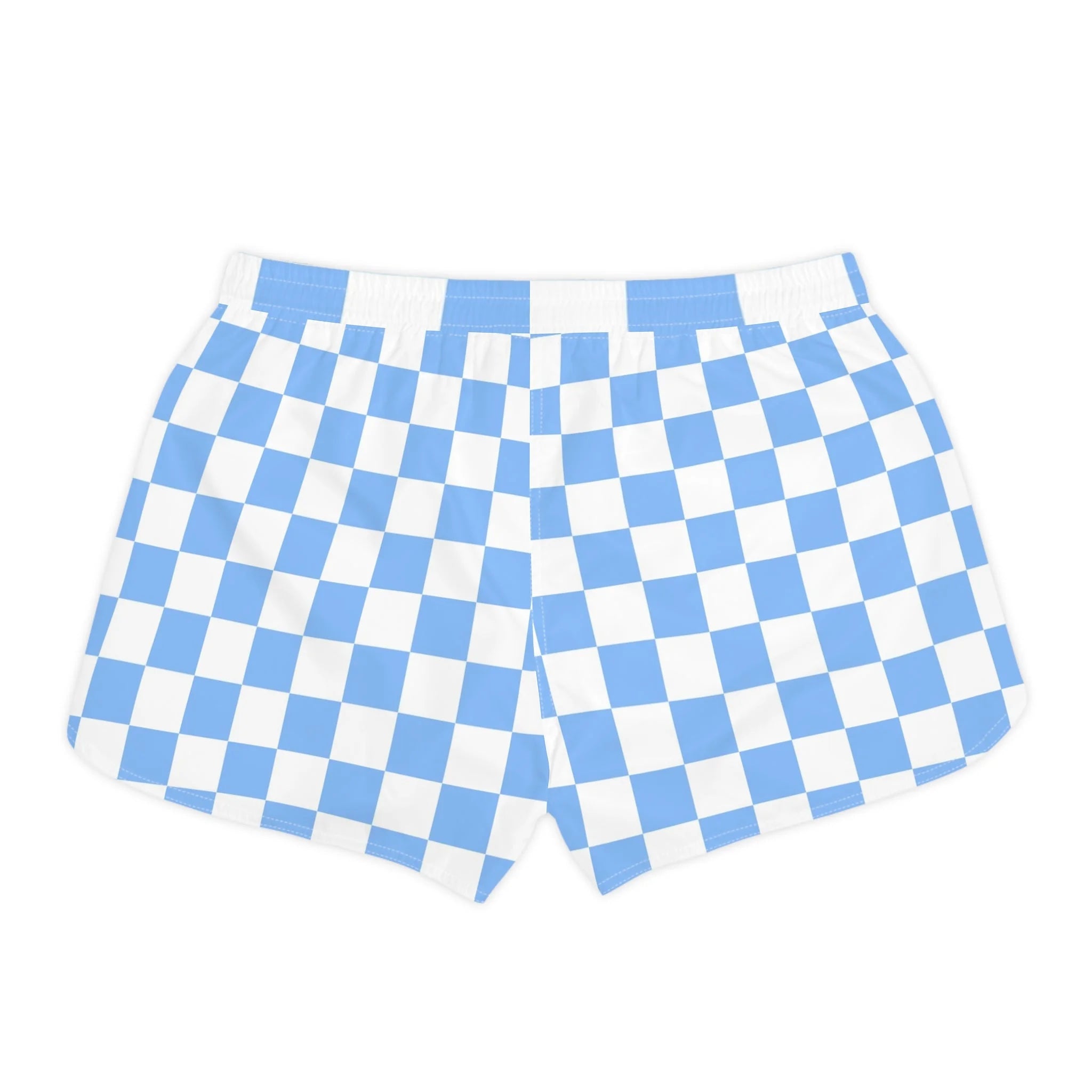 80s Surf Magic Checkered Athletic Shorts, Artsulli - Art is Long, Life is Short, All Over Prints, , , , , , , 