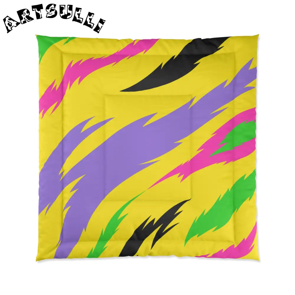 JAKKOUTTHEBXX Vibrant Jagged Warm Blanket Encourages Relaxing Sleep 2025