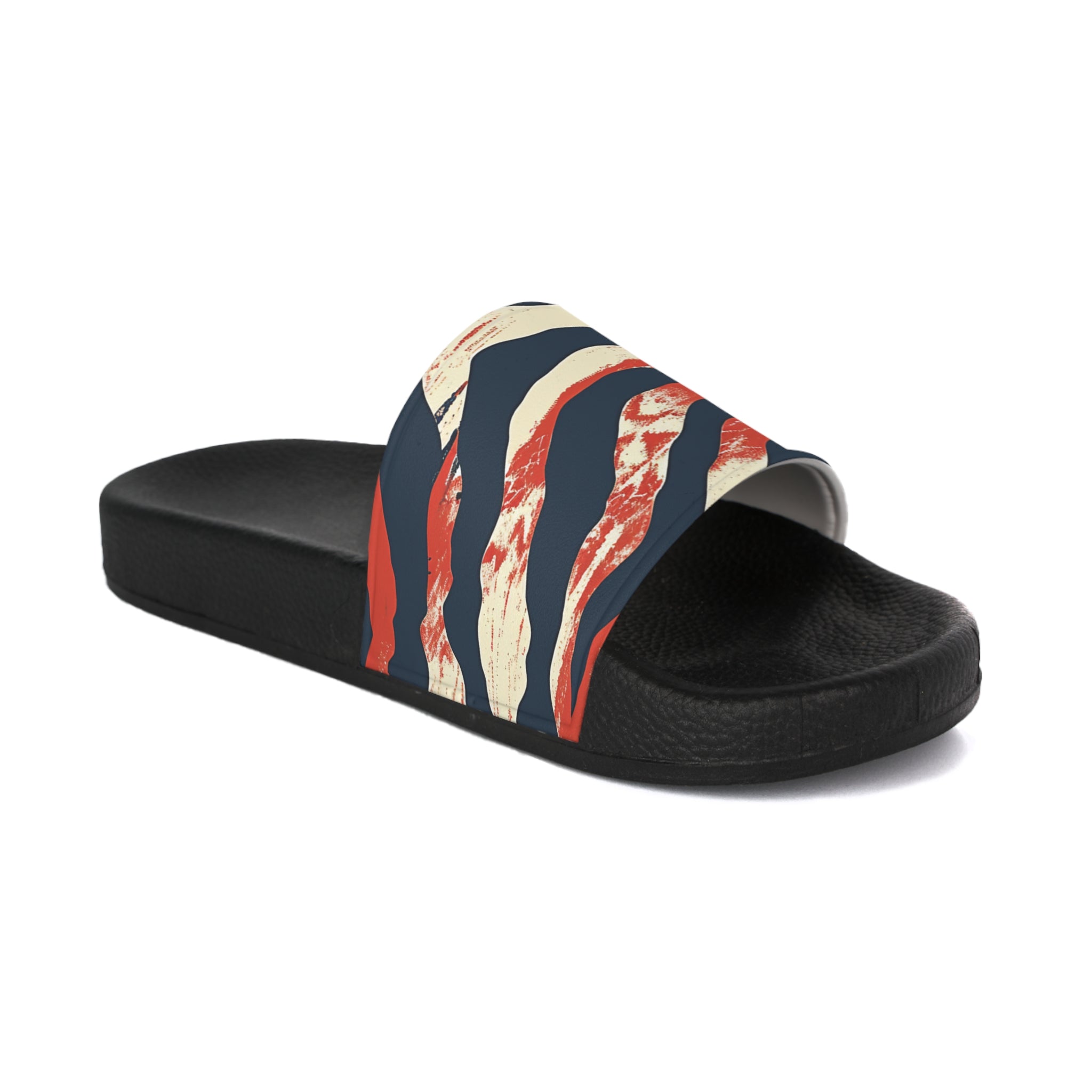 Capricious Tiger Wave Women's Slide Sandals, Artsulli - Art is Long, Life is Short, Shoes, Color, Black sole, Size, US 5, , , 21643847003955