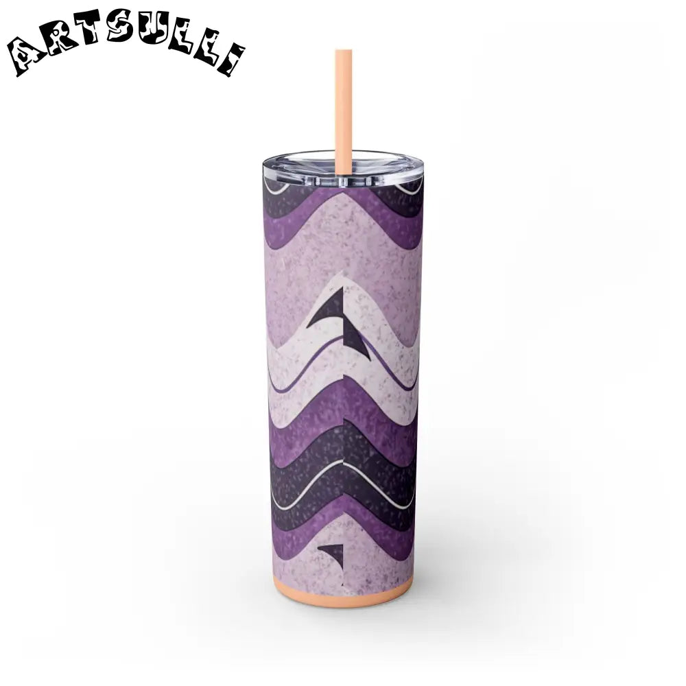 JAKKOUTTHEBXX Bat Wave Skinny Tumbler with Straw 20oz JAKKOUTTHEBXX