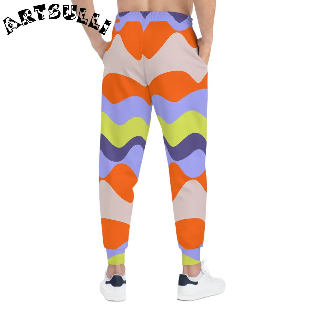 JAKKOUTTHEBXX Waves Multi-Color Athletic Joggers (AOP) JAKKOUTTHEBXX