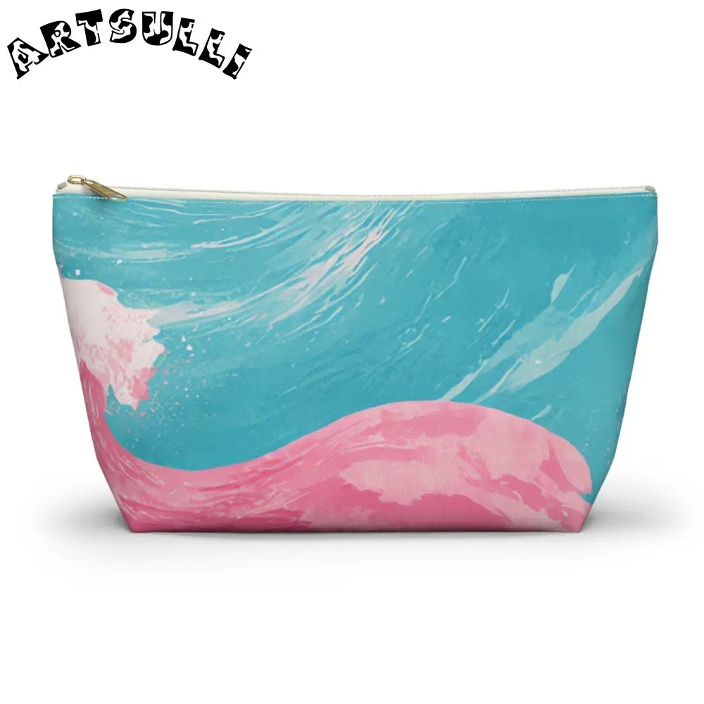 JAKKOUTTHEBXX The Great Pastelwave Pink and Blue Accessory Pouch w