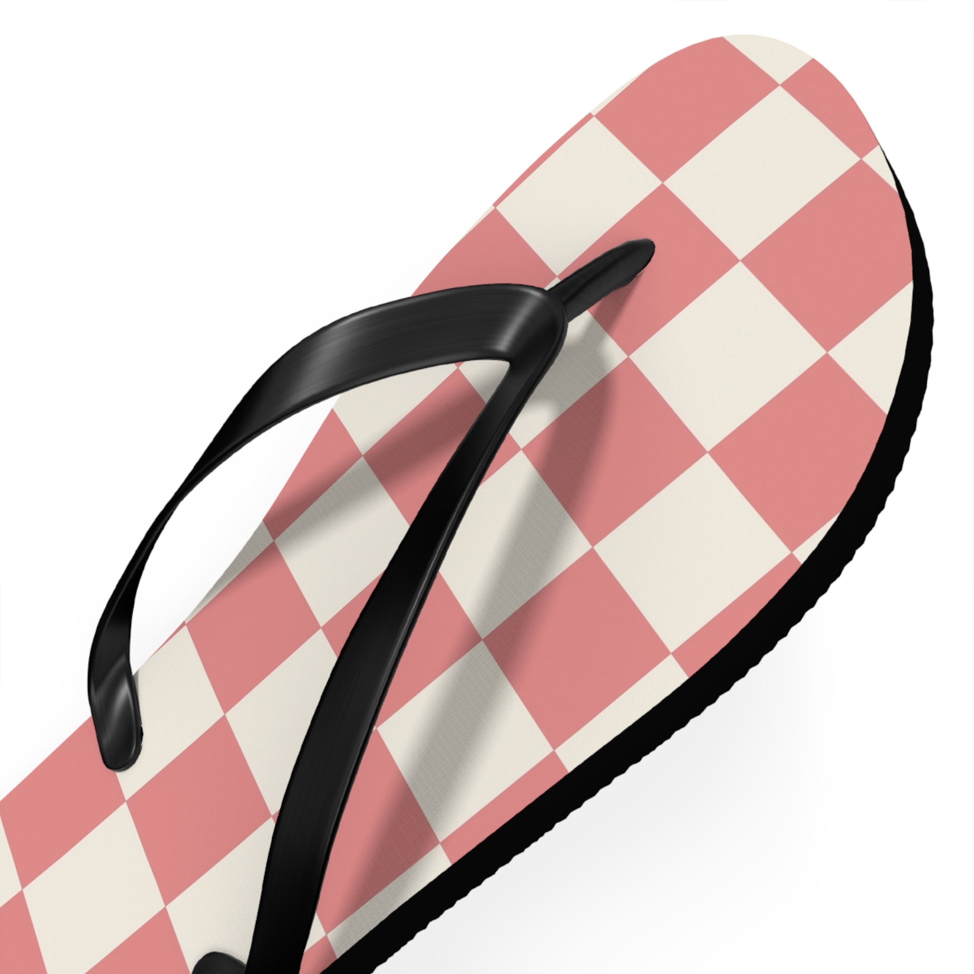Retro Checkered Grassland Sprites Flip Flops, Artsulli - Art is Long, Life is Short, Shoes, , , , , , , 